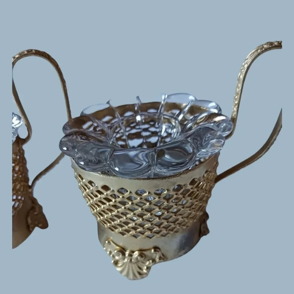 Set of 2 candle holder gold - Picture 7 of 8